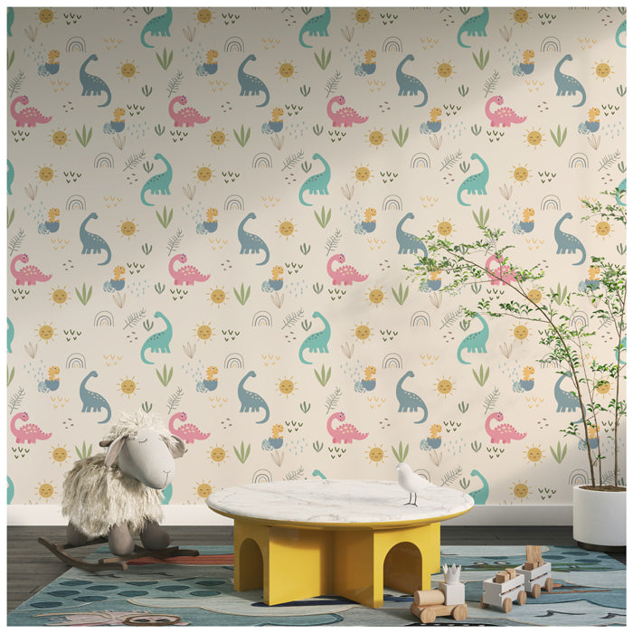 Dino Seamless Pattern Wallpaper