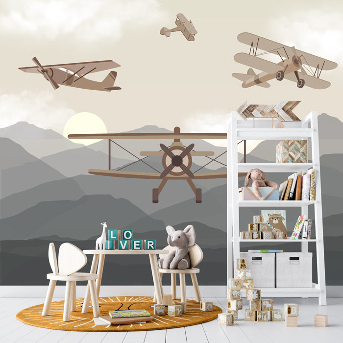 Vintage Planes Theme Wallpaper