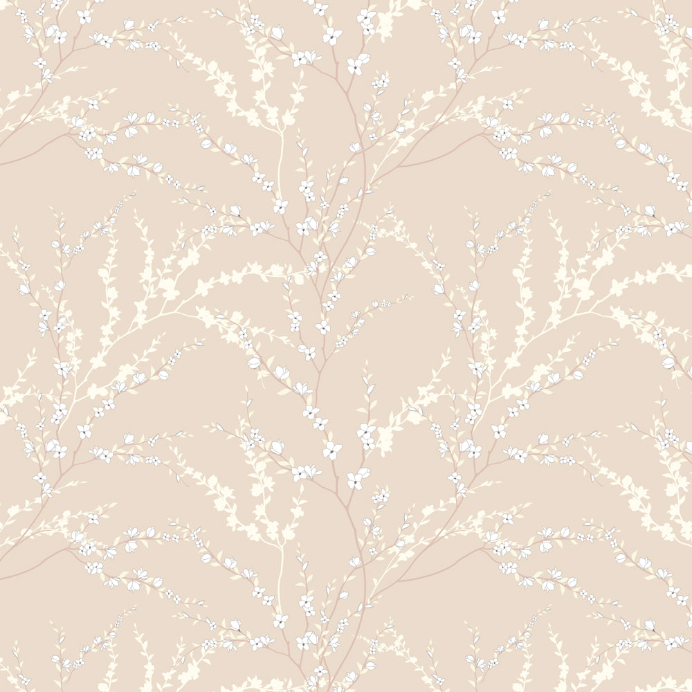 Botanical Wallpaper For Wall (Beige)