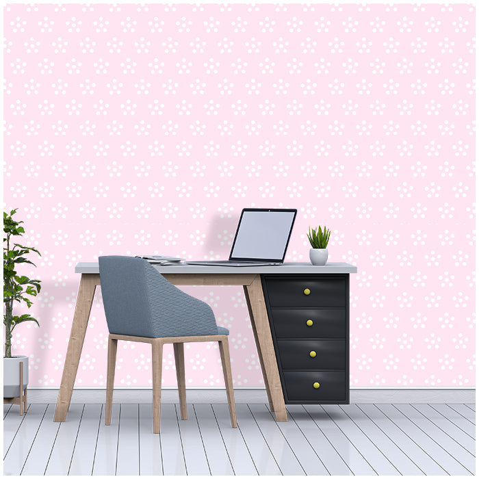 Pastel Pink floral Pattern Wallpaper