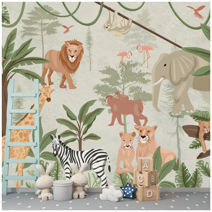 Wild Safari Theme Wallpaper