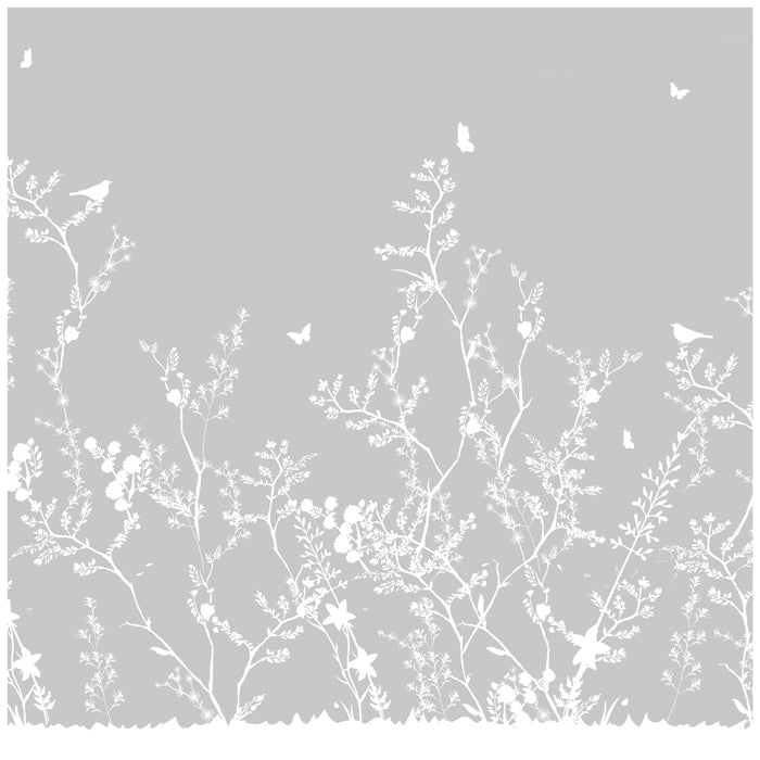 Botanical Flower Theme Wallpaper