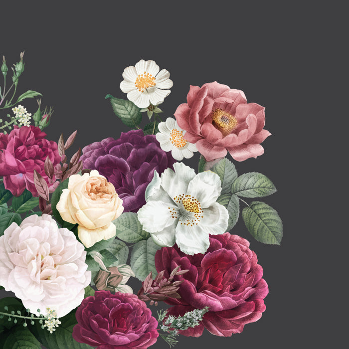 Vintage Peonies Theme Wallpaper