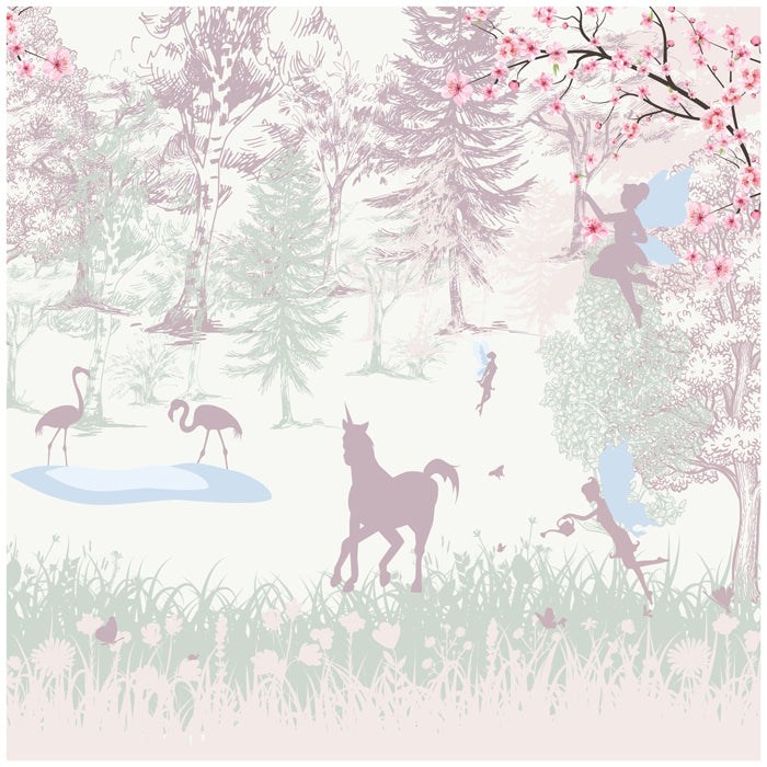 Fairy Forest Of Unicorns Theme Wallpaper