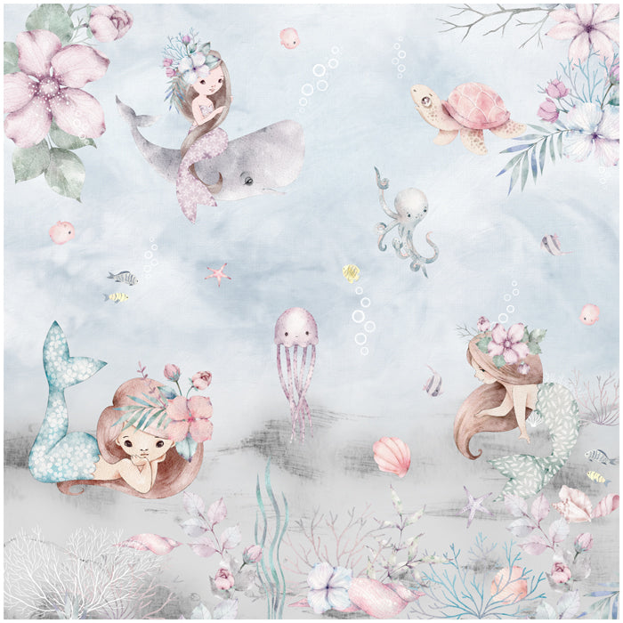 Mermaid Princess of Ocean Theme Wallpaper