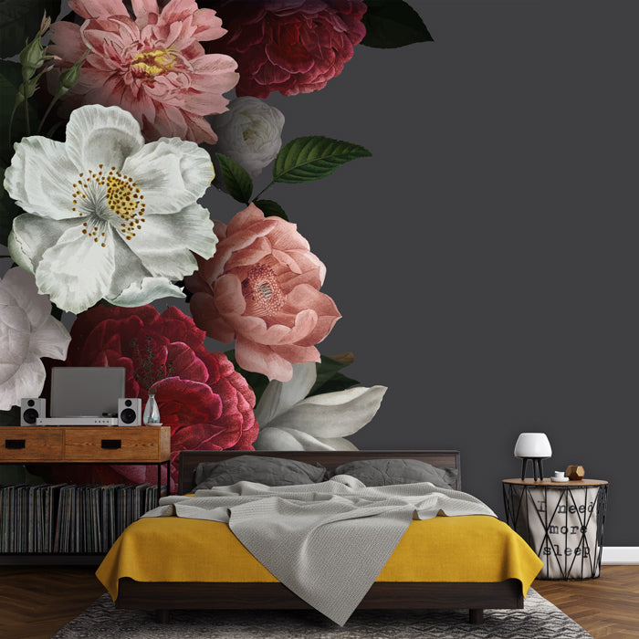 Peonies Flower Theme Wallpaper