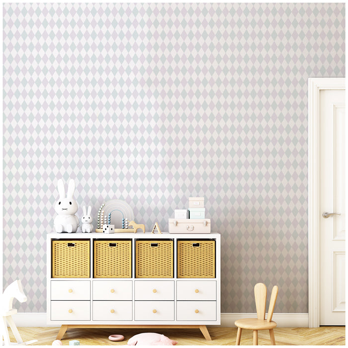 Harlequin Seamless Pattern Wallpaper