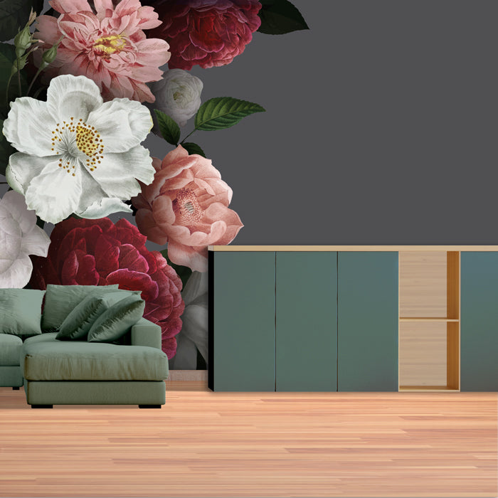 Peonies Flower Theme Wallpaper