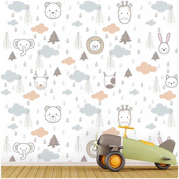 Cute Scandinavian Animals Wallpaper