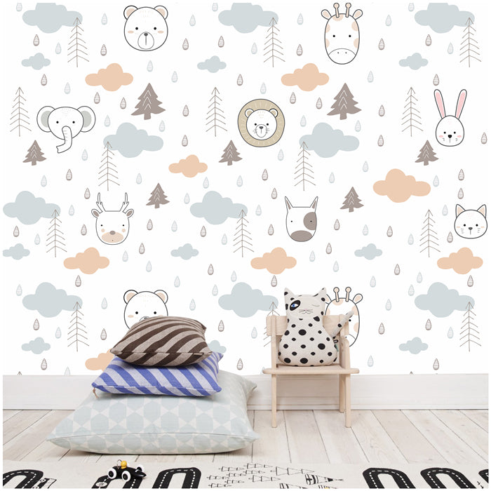 Cute Scandinavian Animals Wallpaper