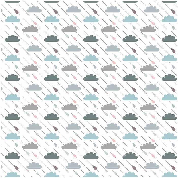 Pastel Clouds With Rain Drop Wallpaper