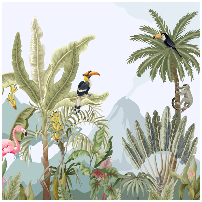 Jungle Rainforest Theme Wallpaper