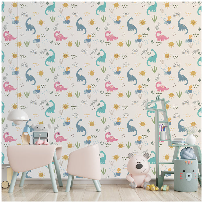 Dino Seamless Pattern Wallpaper