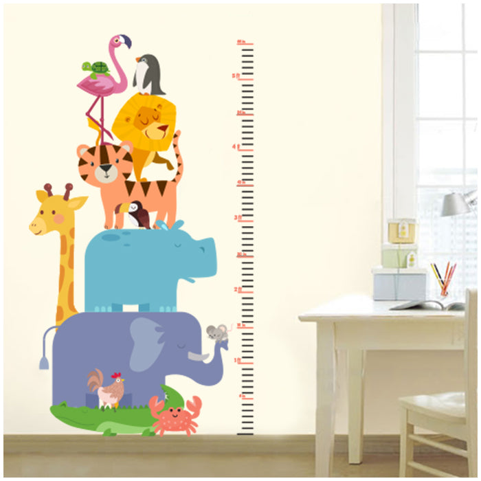Height Chart Wall Sticker For Kids | Animals