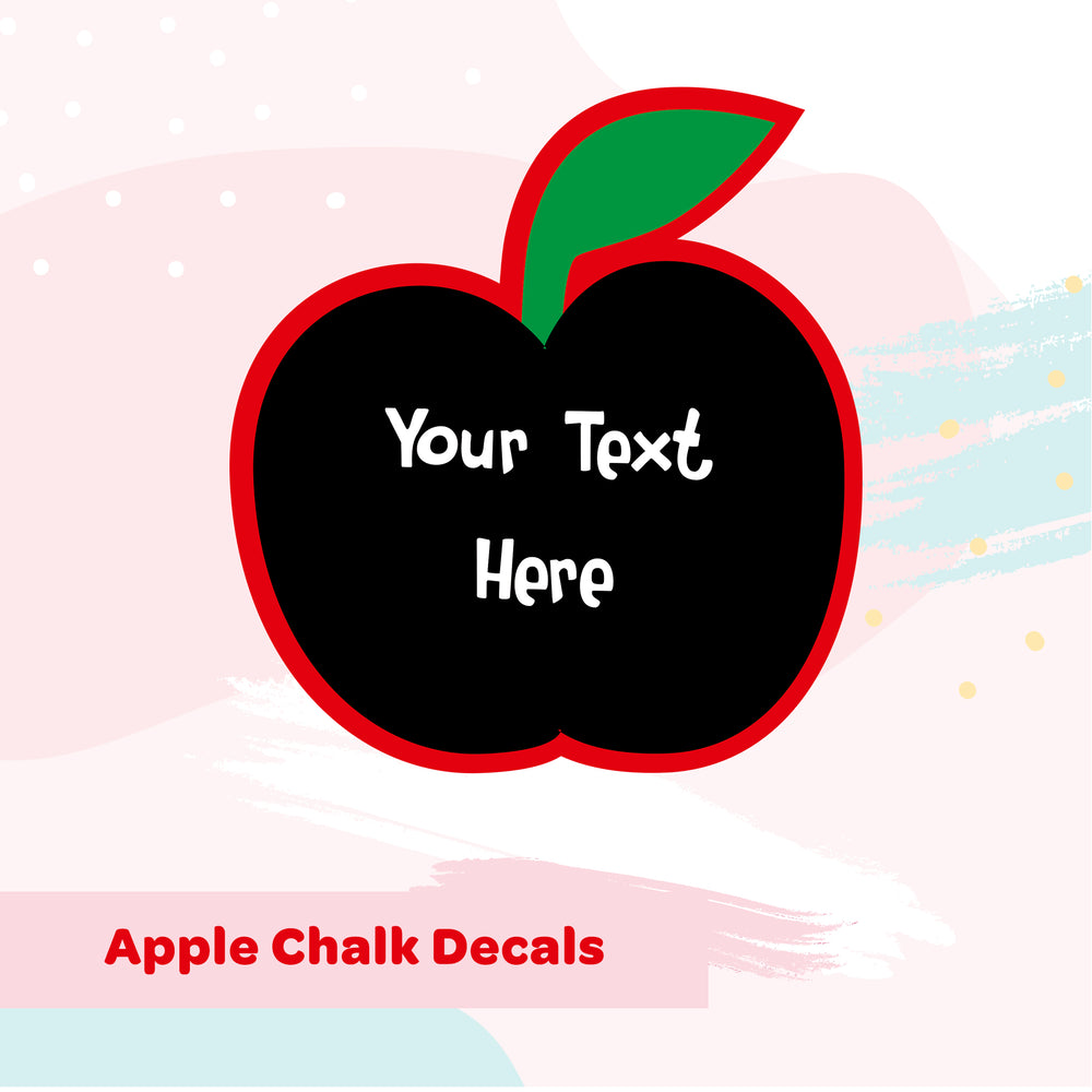 Chalk Wall Decals | Apple Shape