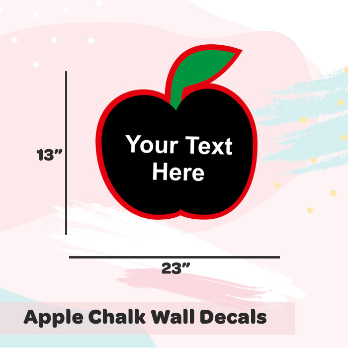 Chalk Wall Decals | Apple Shape