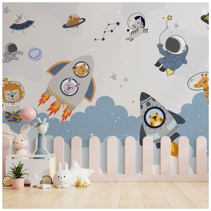 Astro Space Animals Theme Wallpaper