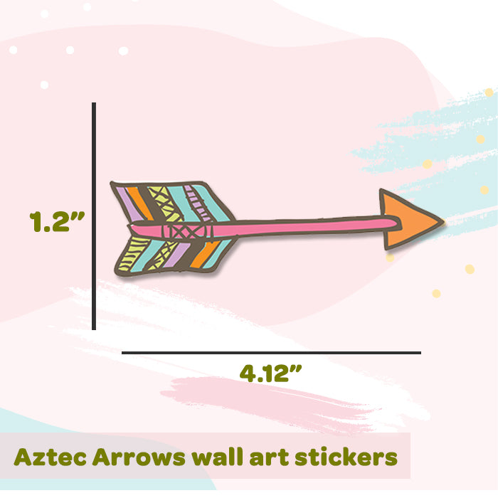 Mini Wall Art Stickers For Room | Aztec Arrows