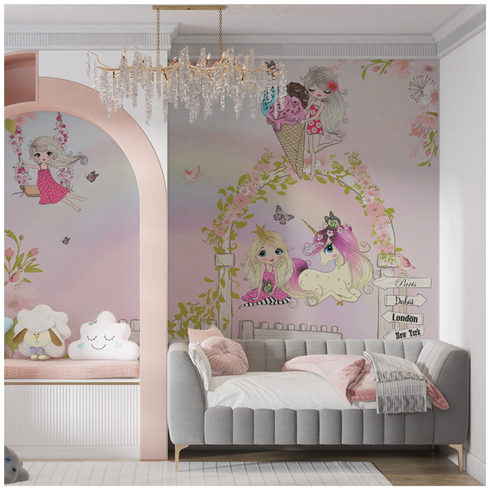 Beautiful Summer Girls Theme Wallpaper