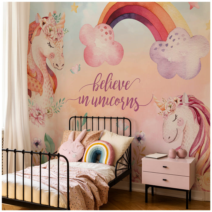 Believe In Unicorns Theme Wallpaper