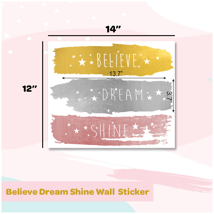 Wall Stickers For Room |  Believe Dream Shine