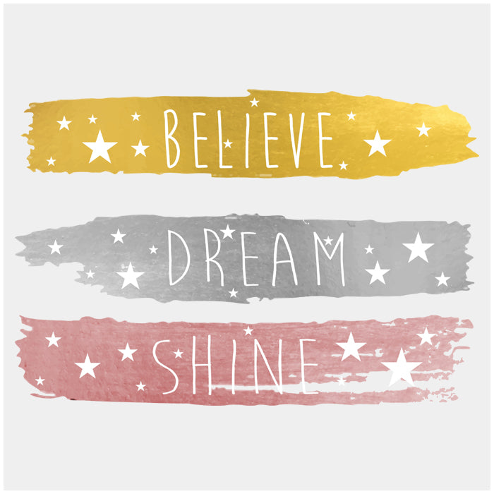 Wall Stickers For Room |  Believe Dream Shine