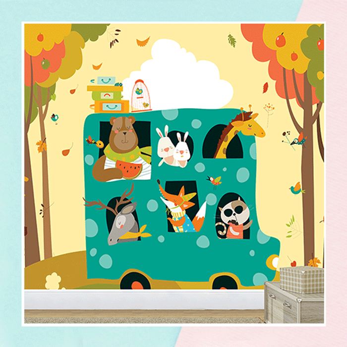 Bus Animals Wallpaper