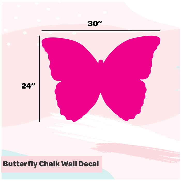 Chalk Wall Decals | Butterfly - Pink