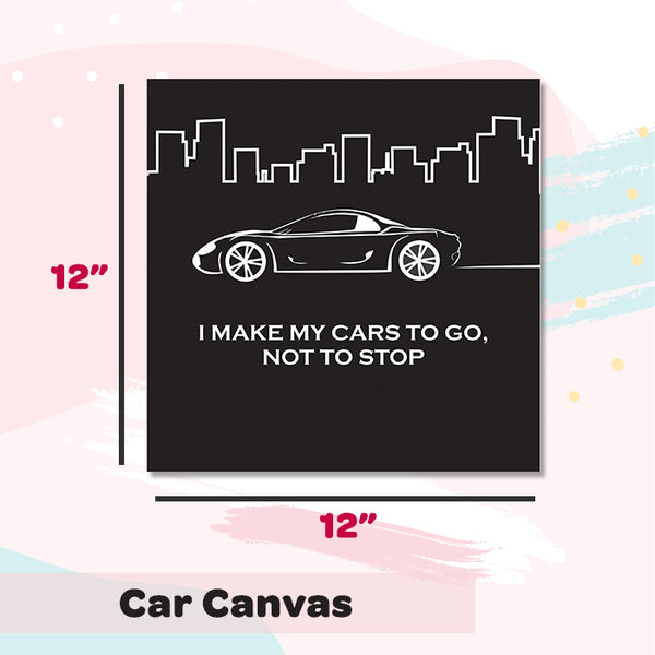 Illuminated Customized Name Canvas | Car