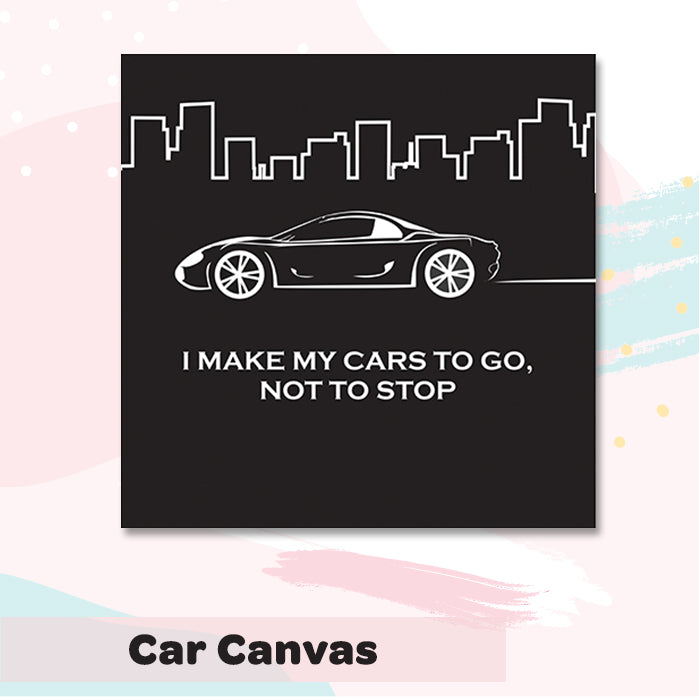 Illuminated Customized Name Canvas | Car