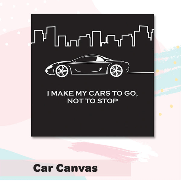 Illuminated Customized Name Canvas | Car