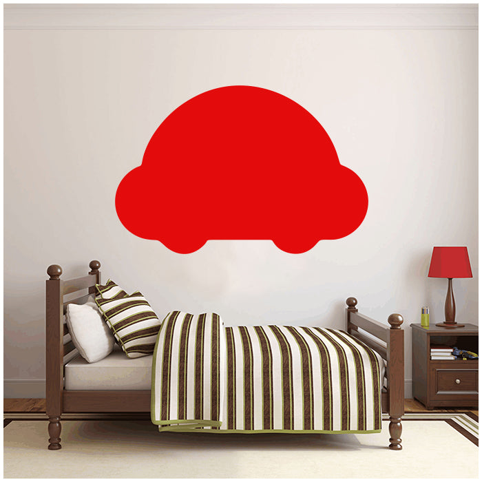 Chalk Wall Decals | Car Shape - Red