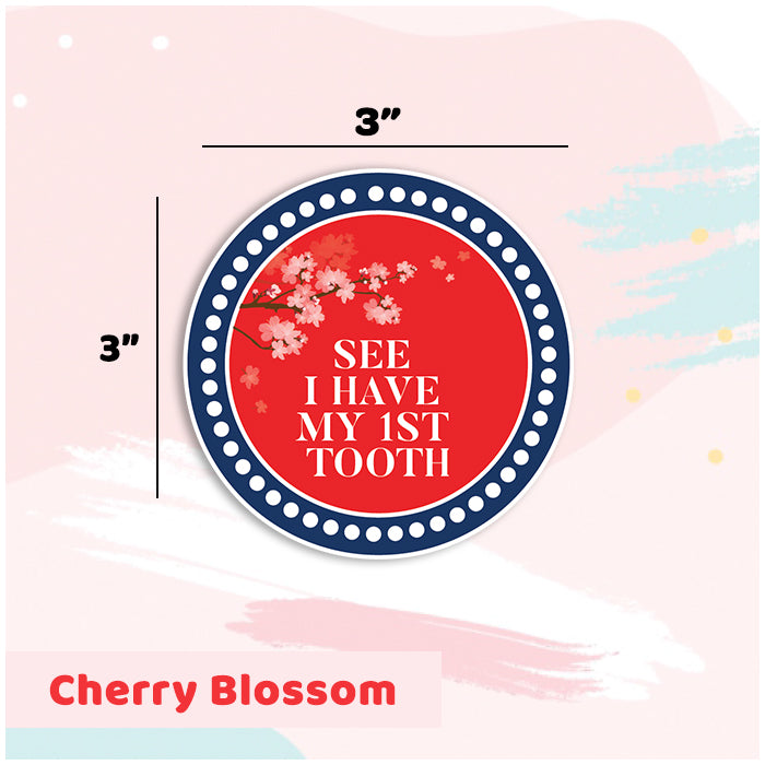 Cherry Blossom Milestone Sicker
