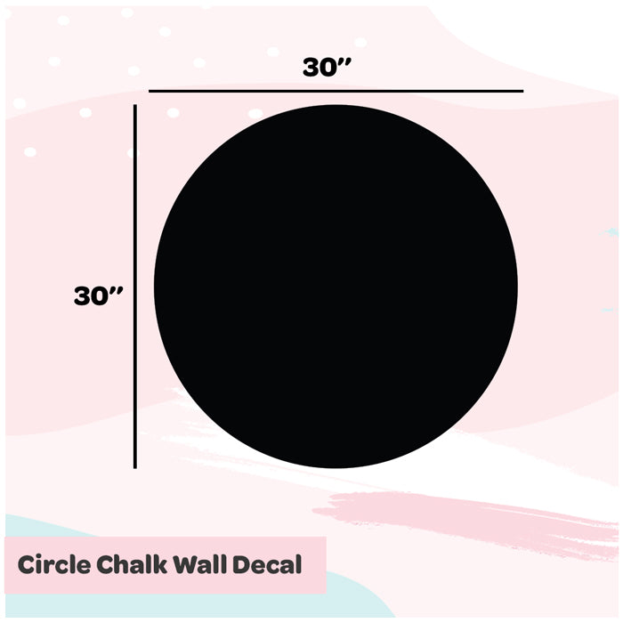 Chalk Wall Decals | Circle - Black