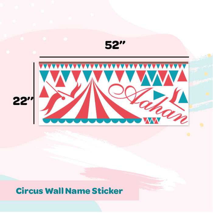 Wall Name Sticker | Circus