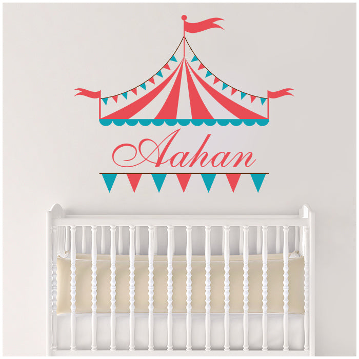 Wall Name Sticker | Circus