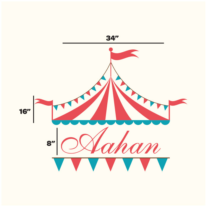 Wall Name Sticker | Circus
