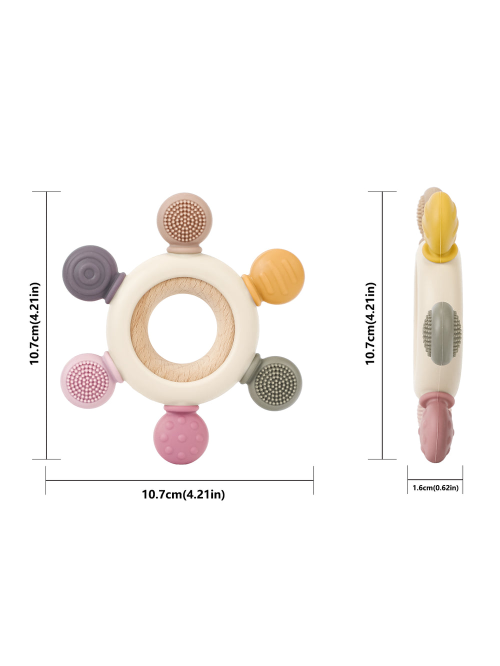 Wooden Toy Set | Teether flower