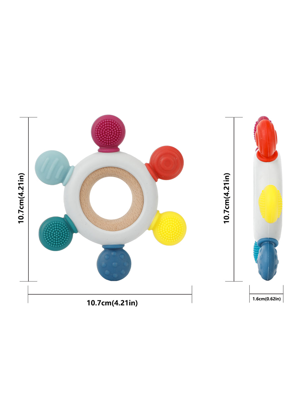 Wooden Toy Set | Teether flower