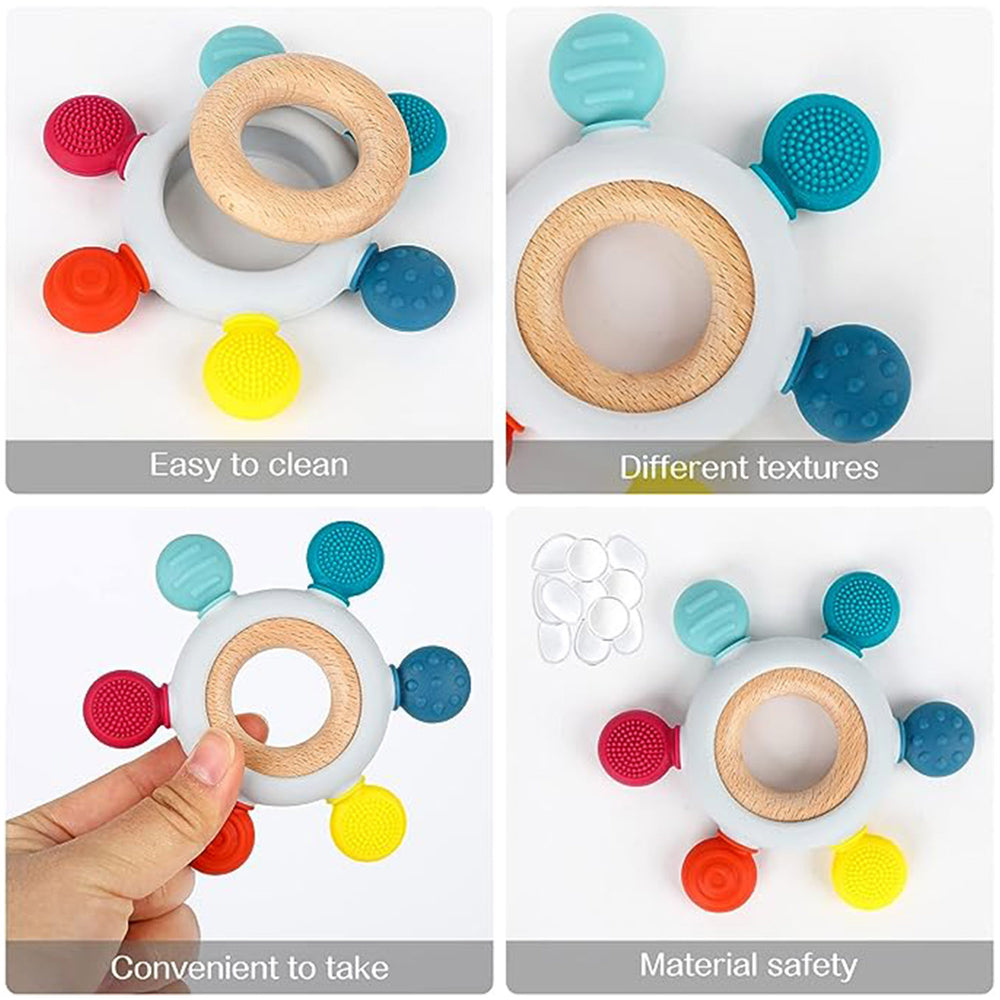 Wooden Toy Set | Teether flower