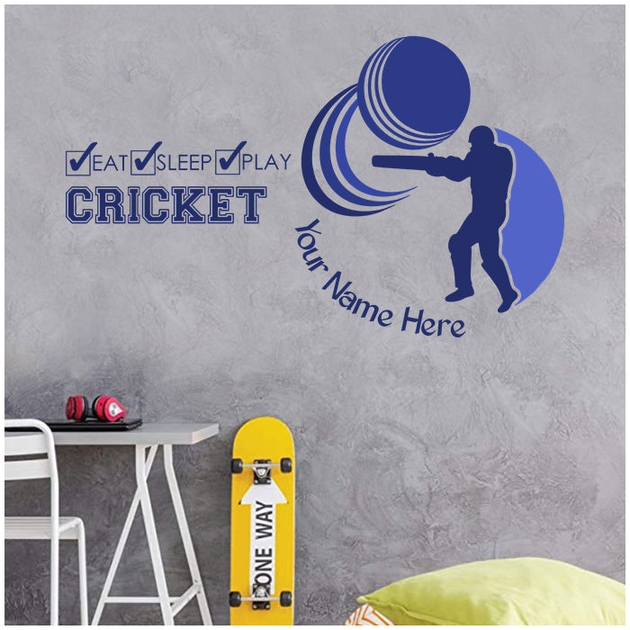 Wall Name Sticker | Cricket