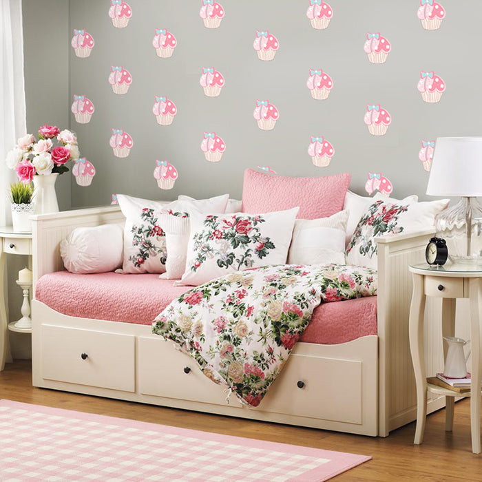 Mini Wall Art Stickers For Room | Cupcakes