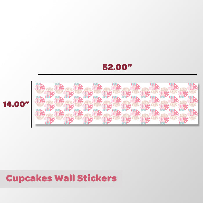 Mini Wall Art Stickers For Room | Cupcakes