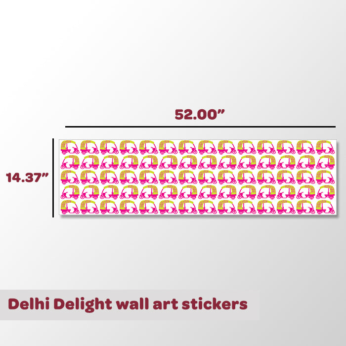 Mini Wall Art Stickers For Room | Delhi Delight