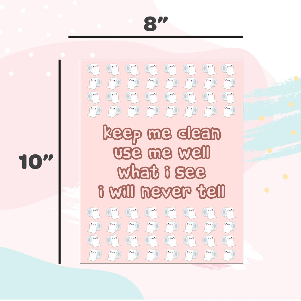 Bathroom Wall Art Frame | Dribble Piddle