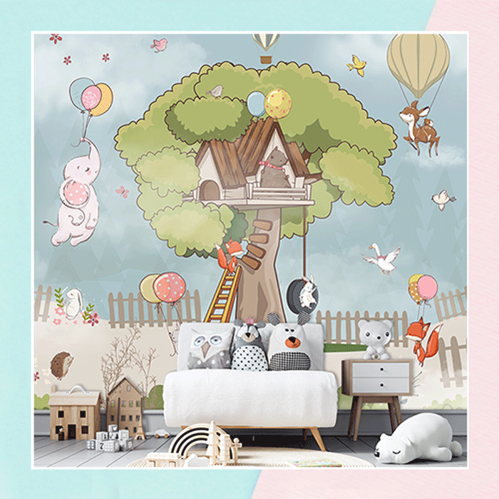 Elephant With Rabbit Wallpaper