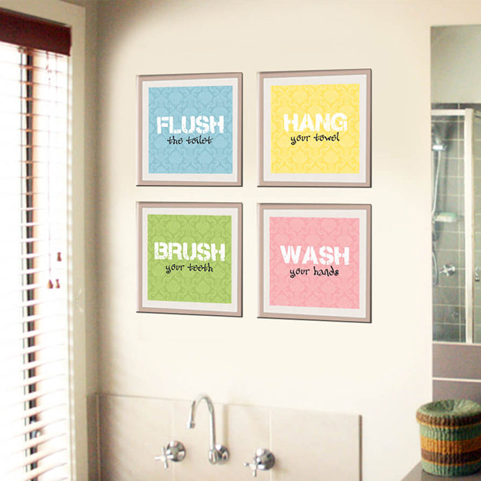 Bathroom Wall Art Frame | Flush & Brush