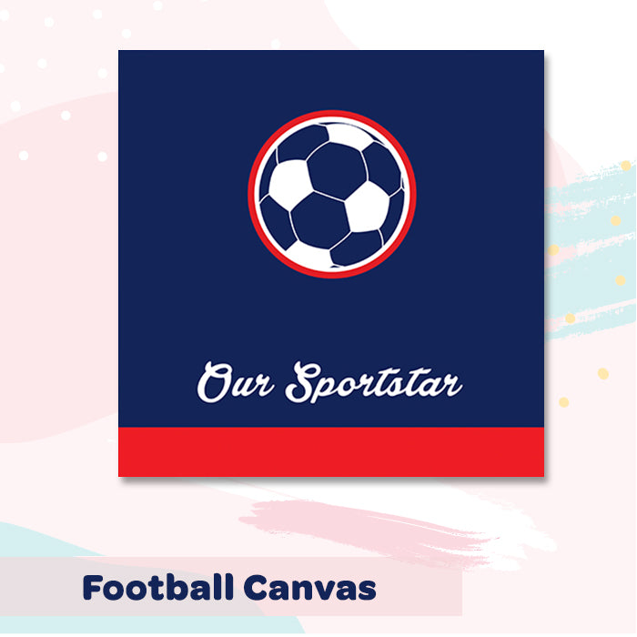 Illuminated Customized Name Canvas | Football