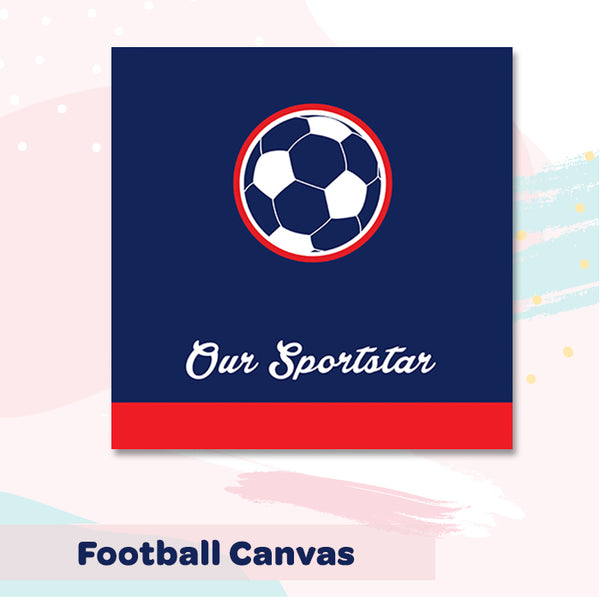 Illuminated Customized Name Canvas | Football