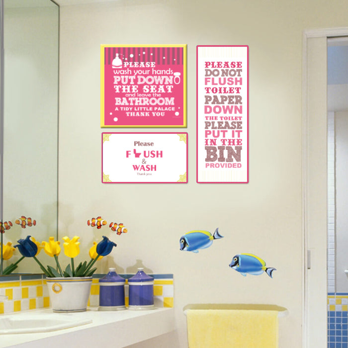 Bathroom Wall Art Frame | Girls Only